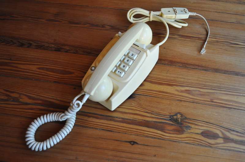 Old School 1980s Push Button Phone