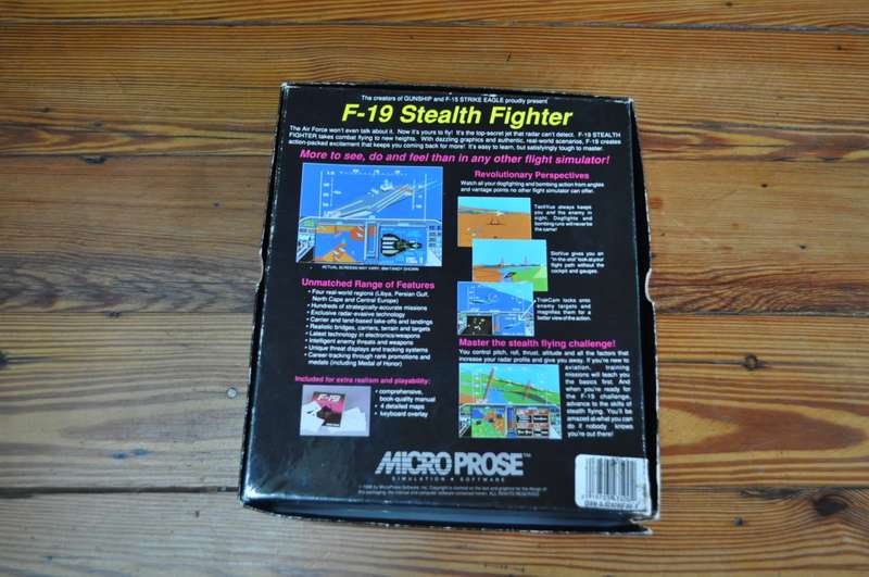 Vintage F-19 Stealth Fighter Micro Prose