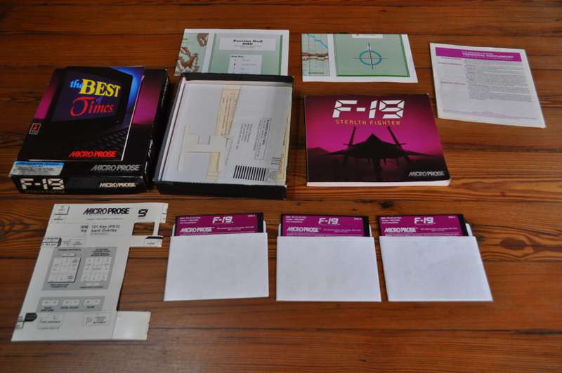 Vintage F-19 Stealth Fighter Micro Prose