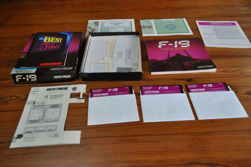 Vintage F-19 Stealth Fighter Micro Prose