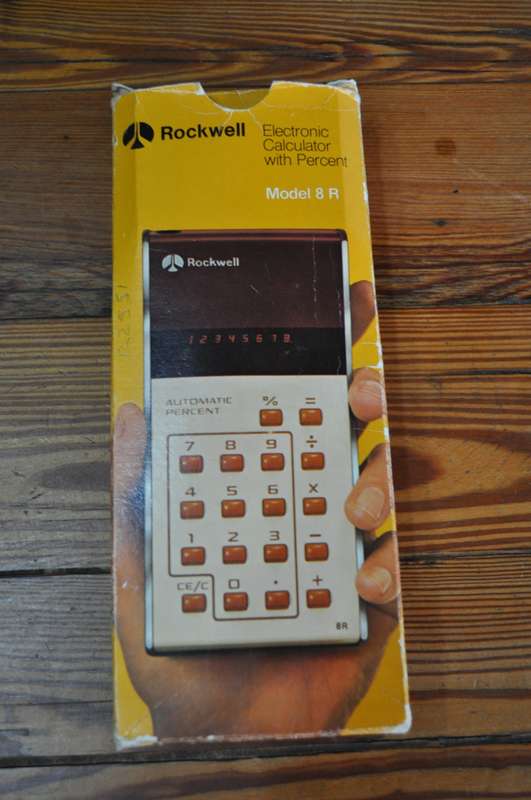 Vintage Rockwell Electronic Calculator