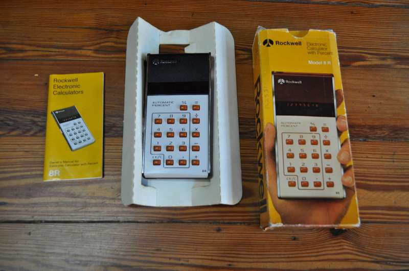 Vintage Rockwell Electronic Calculator