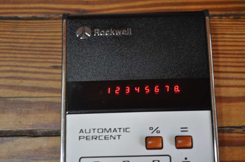 Vintage Rockwell Electronic Calculator