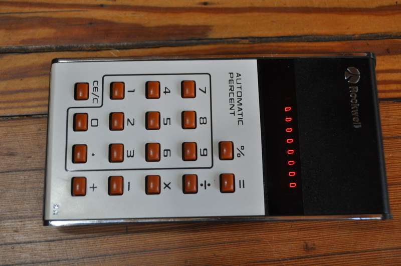 Vintage Rockwell Electronic Calculator