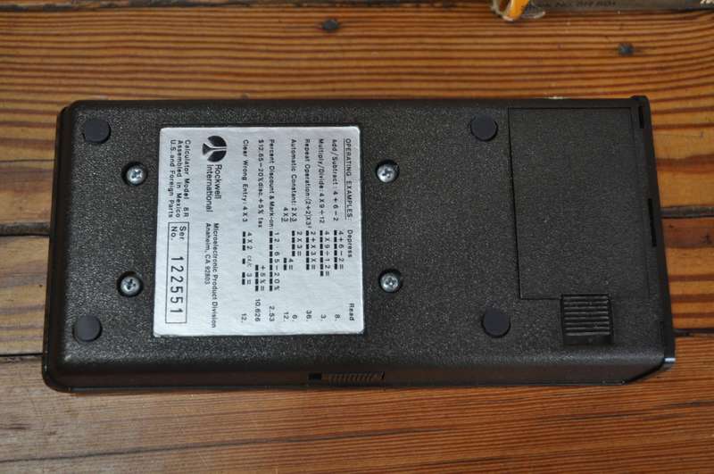 Vintage Rockwell Electronic Calculator