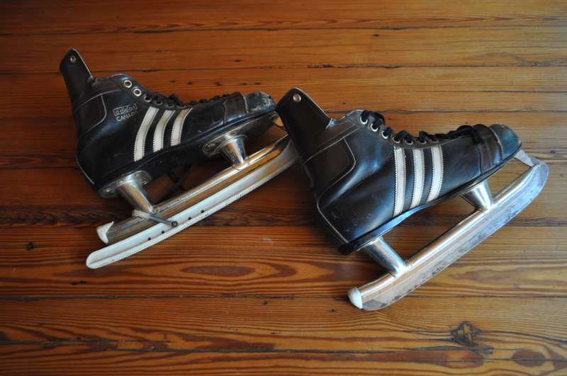 Vintage Adidas Ice Skates Made In Canada
