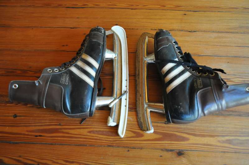 Vintage Adidas Ice Skates Made In Canada