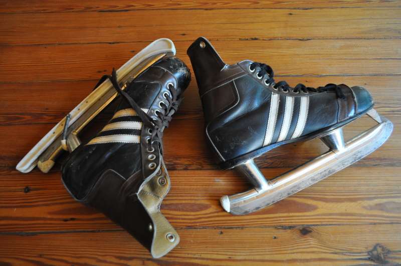 Vintage Adidas Ice Skates Made In Canada