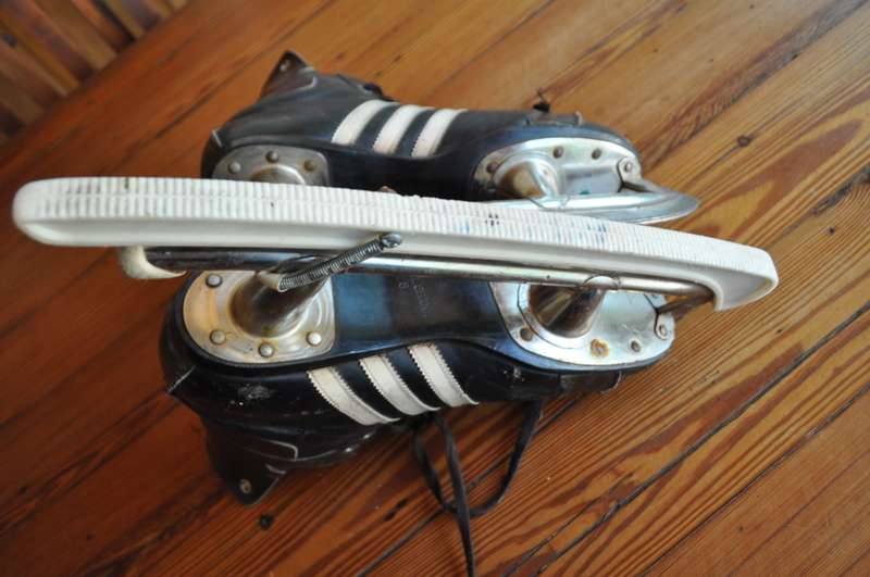 Vintage Adidas Ice Skates Made In Canada