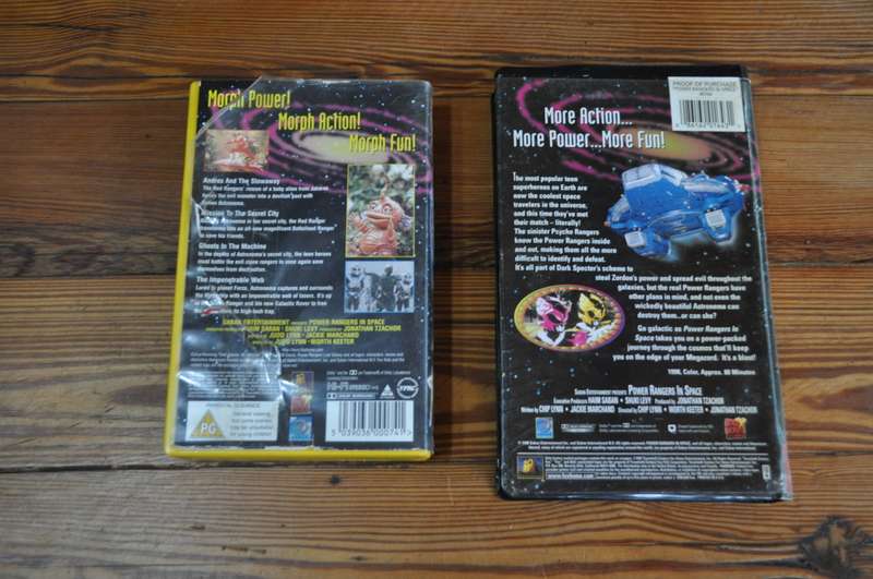 Vintage Power Rangers Video Cassettes