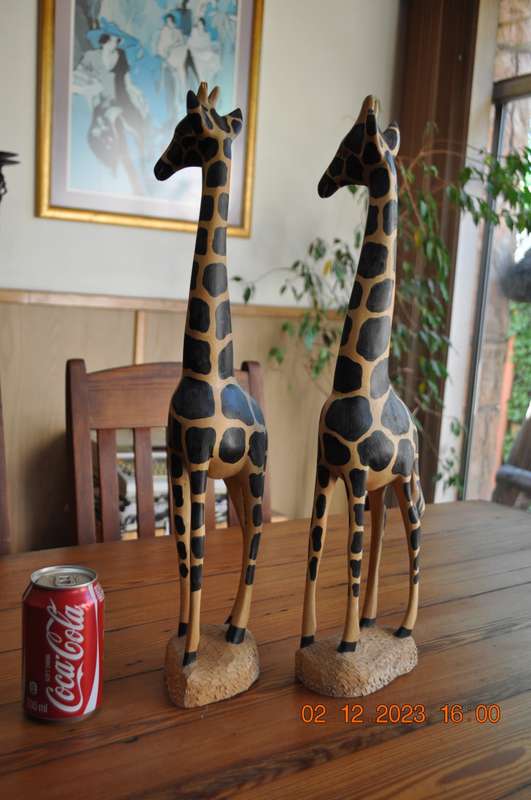 Wooden Giraffes x Two