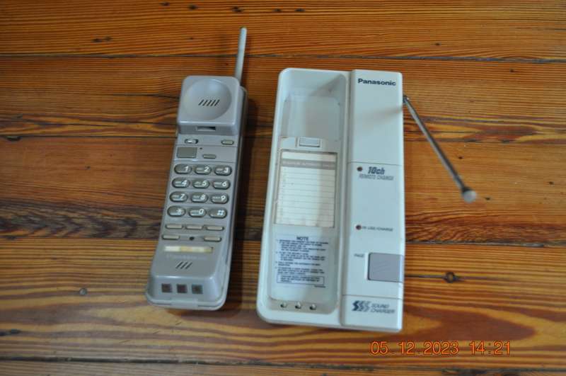 Vintage Panasonic cordless phone from 1990s