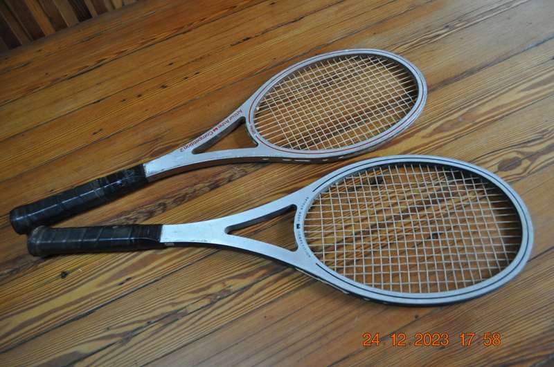 Vintage Head Arthur Ashe Competition 1 and 2 Tennis Rackets
