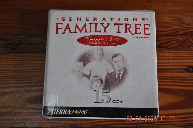 Generations Family Tree PC Software (15 disc)