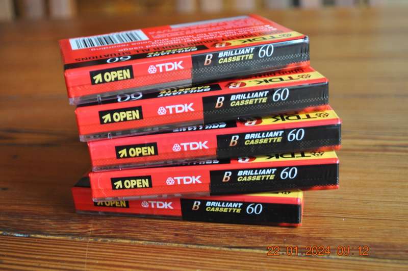 TDK Old School Cassettes Tapes New Sealed