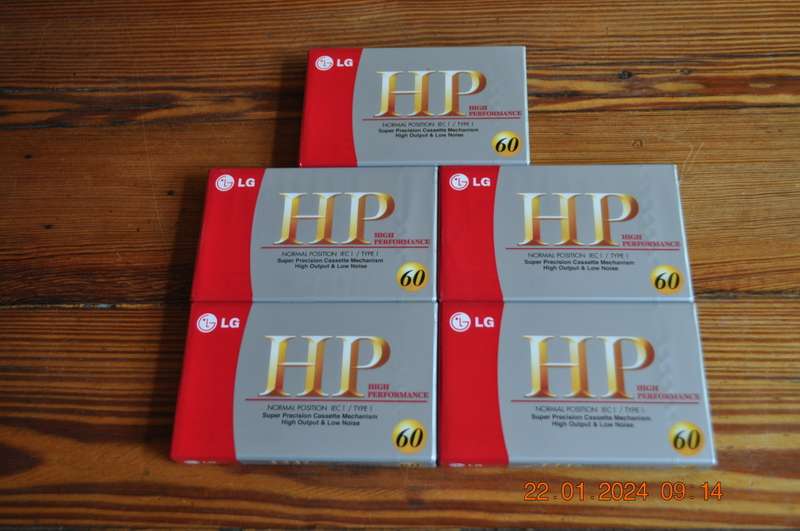 LG Old School Cassettes Tapes New Sealed