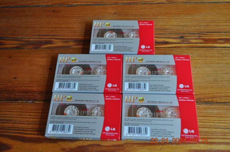 LG Old School Cassettes Tapes New Sealed