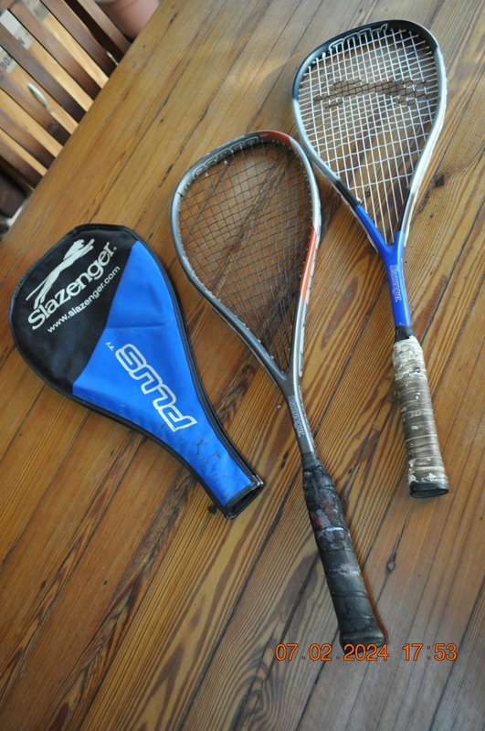 Slazenger Carbo and Ti Squash Rackets