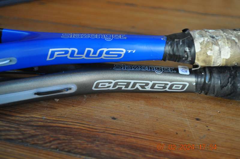 Slazenger Carbo and Ti Squash Rackets