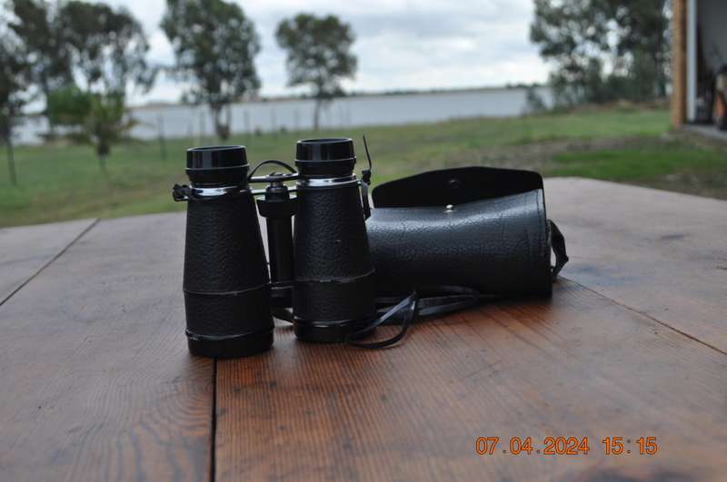 Vintage Binoculars In Carry Case