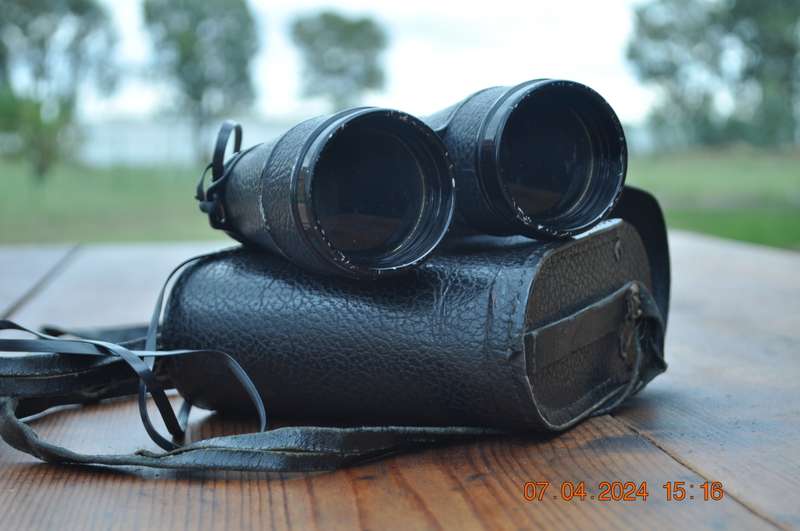Vintage Binoculars In Carry Case