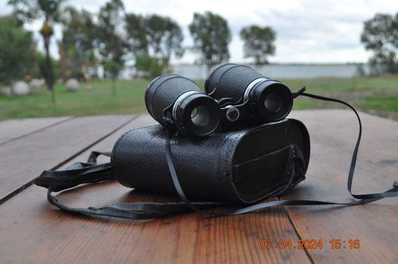 Vintage Binoculars In Carry Case