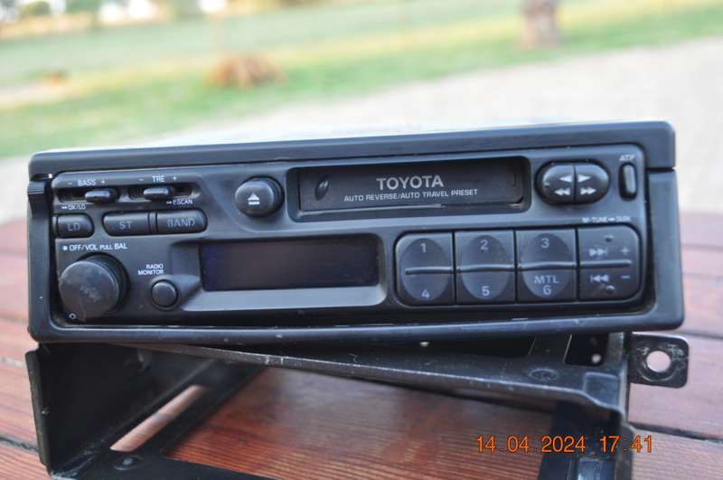 Vintage Toyota Cassette FM Car Radio (includes bracket)