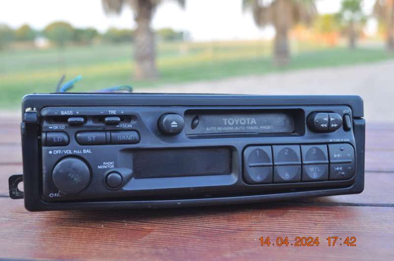 Vintage Toyota Cassette FM Car Radio (includes bracket)