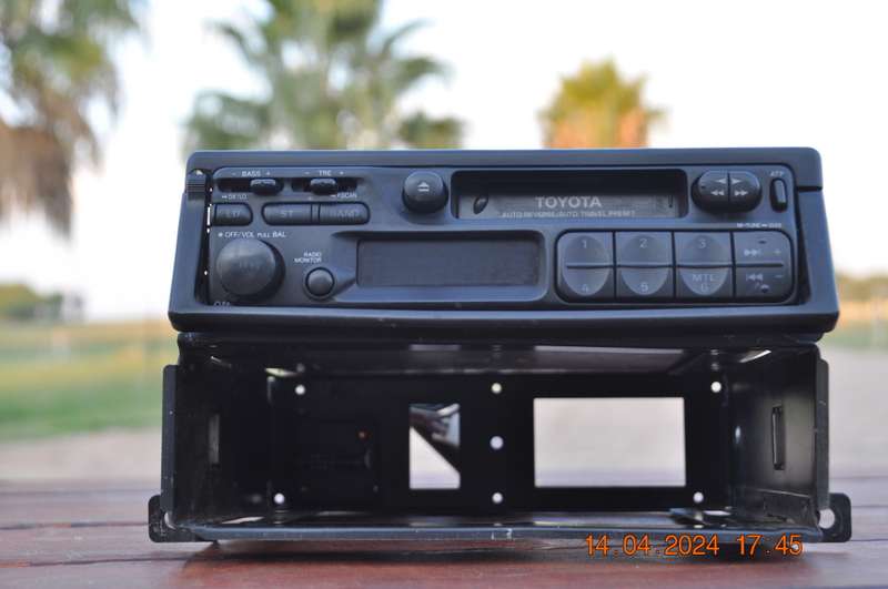 Vintage Toyota Cassette FM Car Radio (includes bracket)