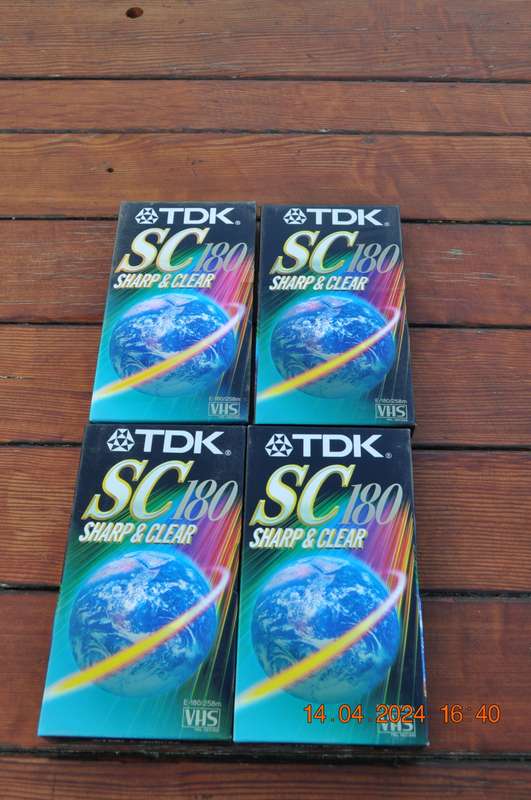 TDK Blank VHS Cassettes (new sealed)