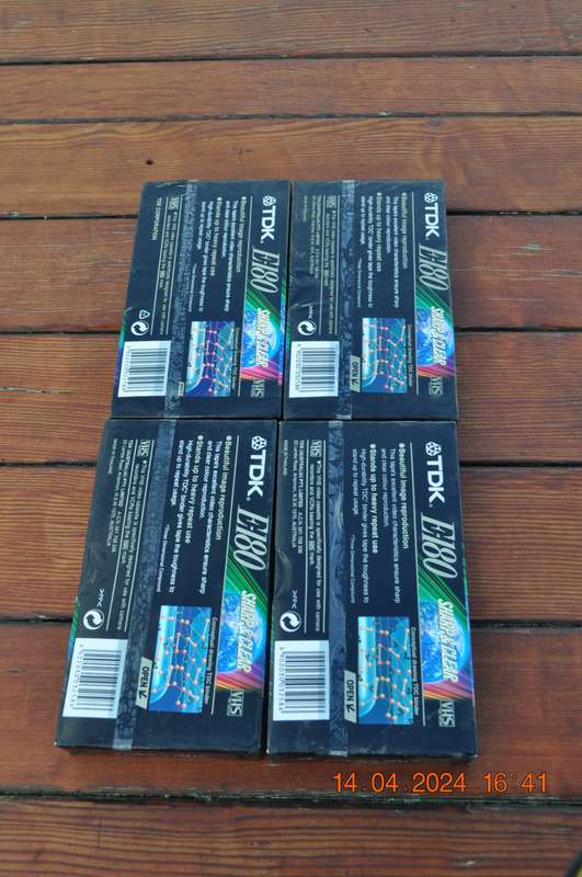 TDK Blank VHS Cassettes (new sealed)