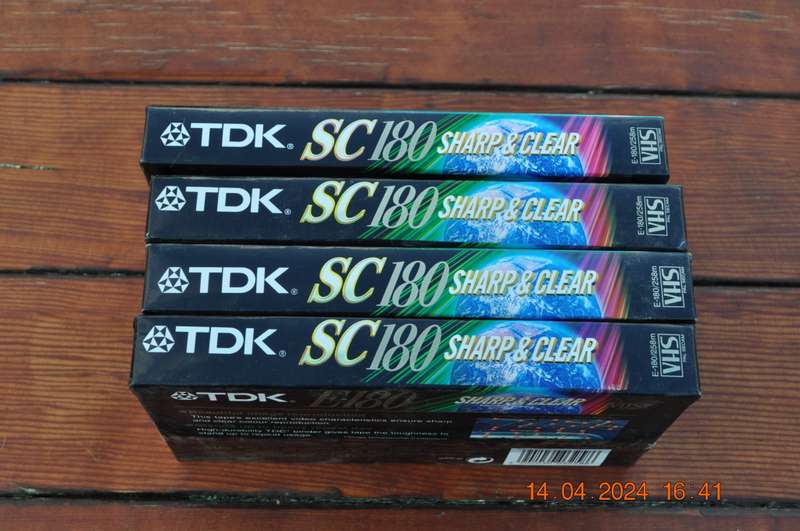 TDK Blank VHS Cassettes (new sealed)