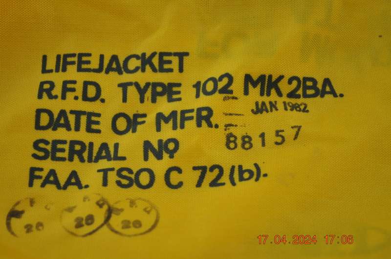 Vintage Airline Life Jacket Vest (selling as is)