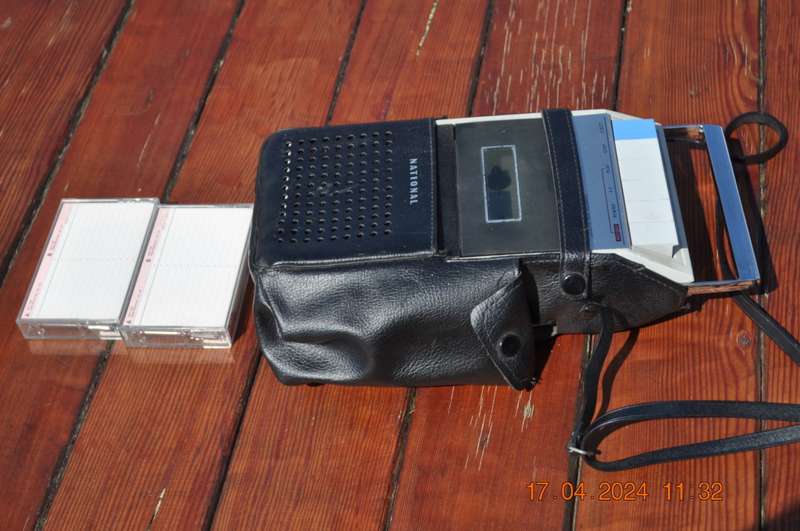 Vintage National cassette recorder player