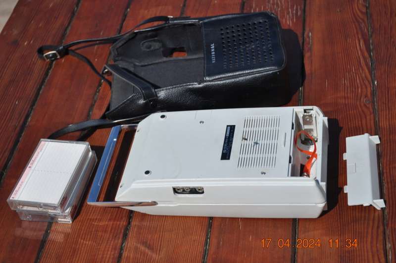 Vintage National cassette recorder player