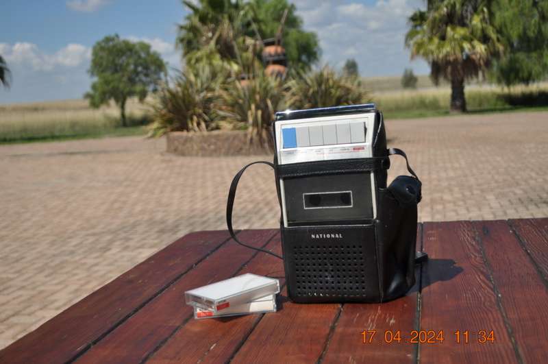 Vintage National cassette recorder player
