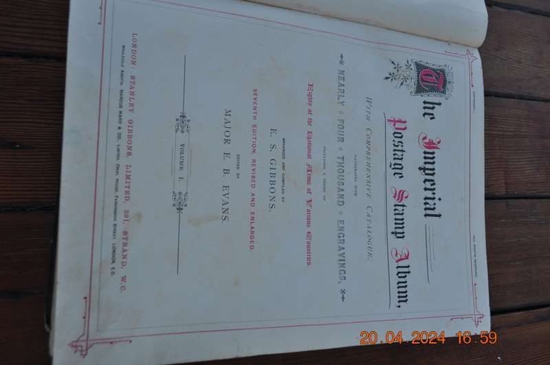 Vintage Imperial Postage Stamp Album (no stamps)