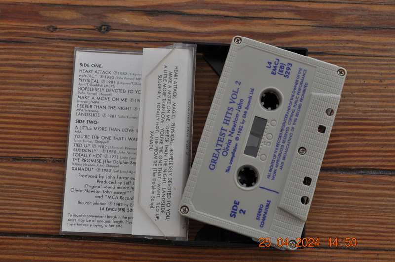 Olivia Newton John - Greatest Hits : Vol 2 (Cassette)