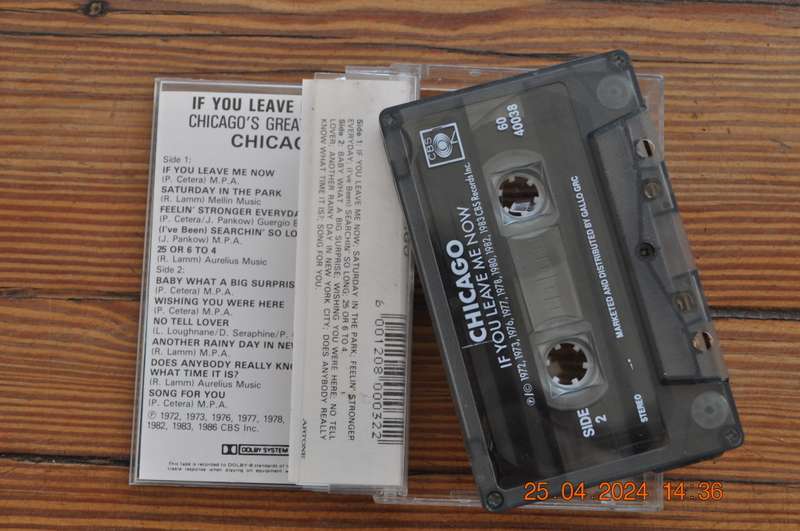Chicago - If You Leave Me Now : Greatest Hits (Cassette)