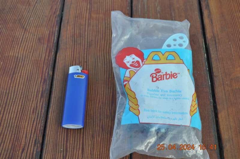 Vintage Bubble Fun Barbie McDonalds Happy Meal Toy