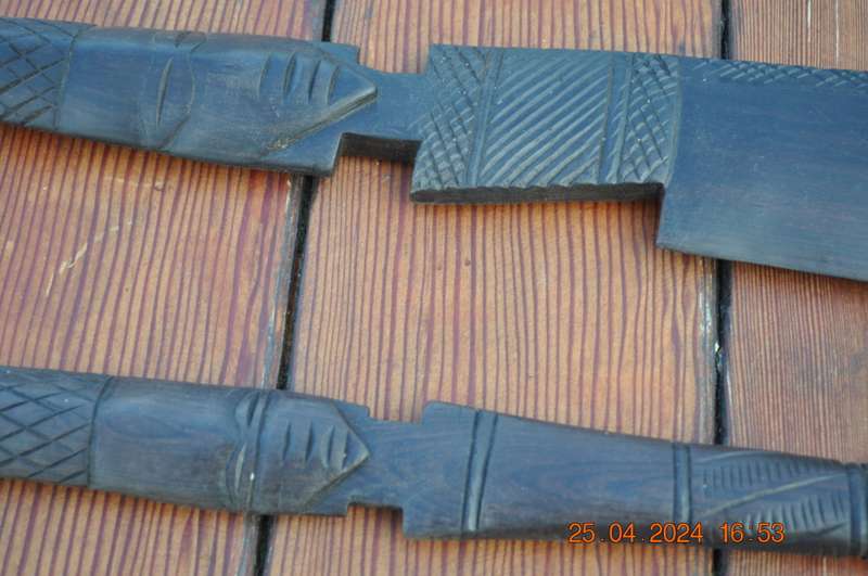 Vintage African Wooden Knifes