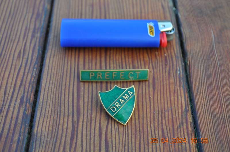 Vintage Prefect And Drama Badge