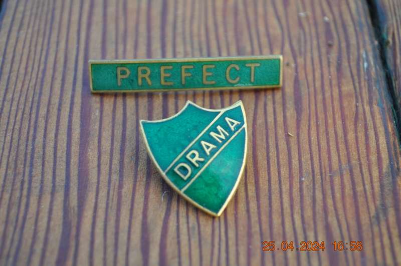 Vintage Prefect And Drama Badge