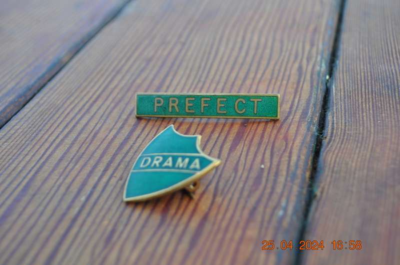 Vintage Prefect And Drama Badge