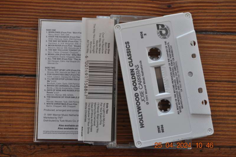 Jose Carreras - Hollywood Golden Classics (Cassette)