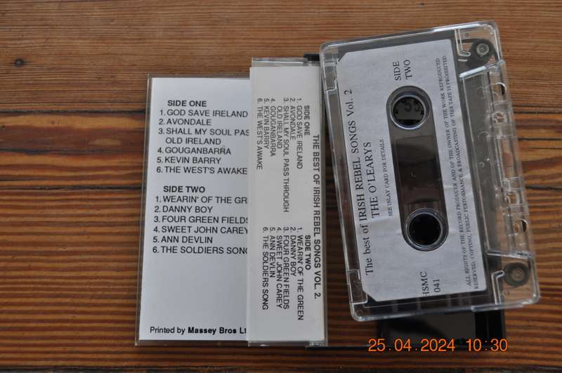 The O`Learys - Irish Rebel Songs : The Best Of (Cassette)