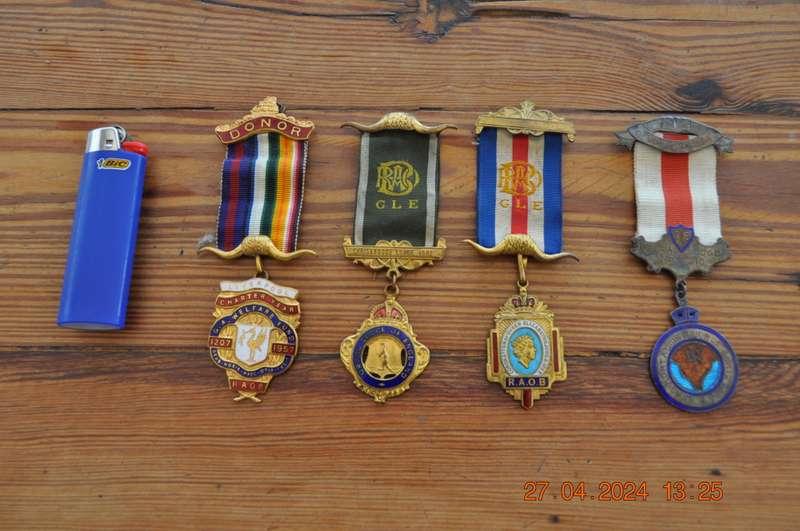 Vintage RAOB Medals x 4