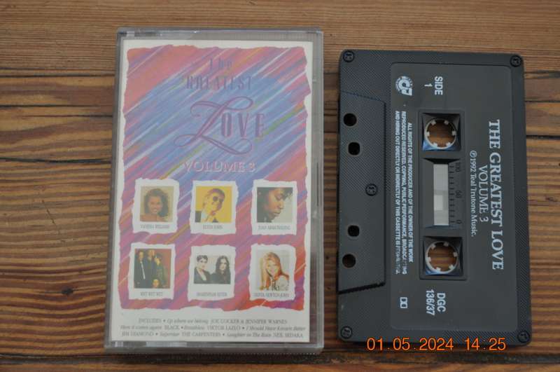 The Greatest Love - Volume 3 : Various (Cassette)