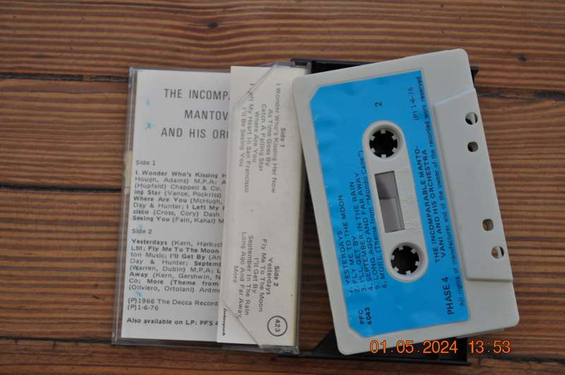 The Incomparable Mantovani And His Orchestra (Cassette)