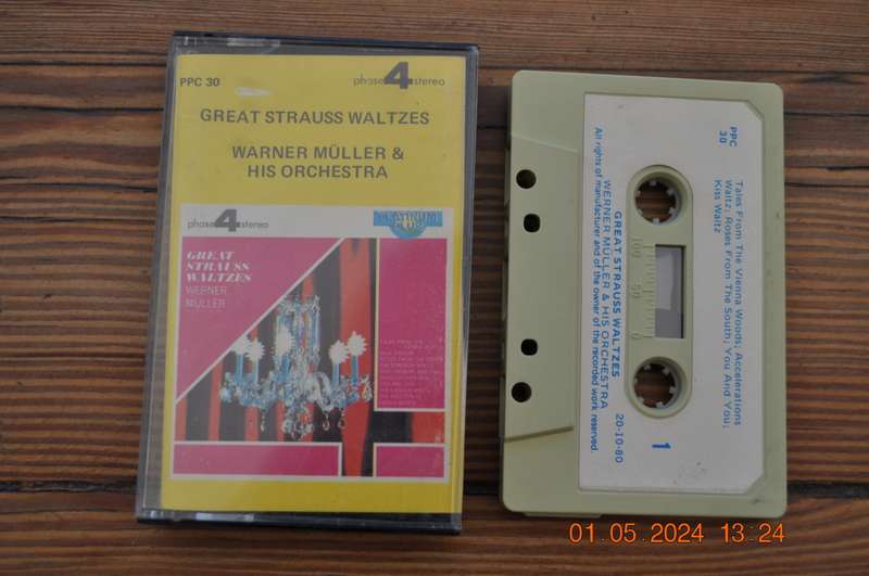 Werner Muller & His Orchestra - Great Strauss Waltzes (Cassette)